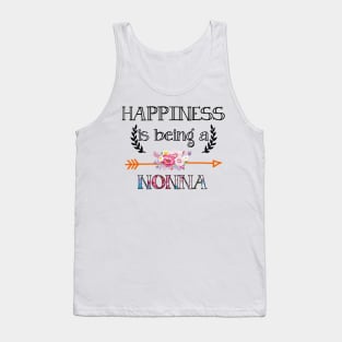 Happiness is being Nonna floral gift Tank Top